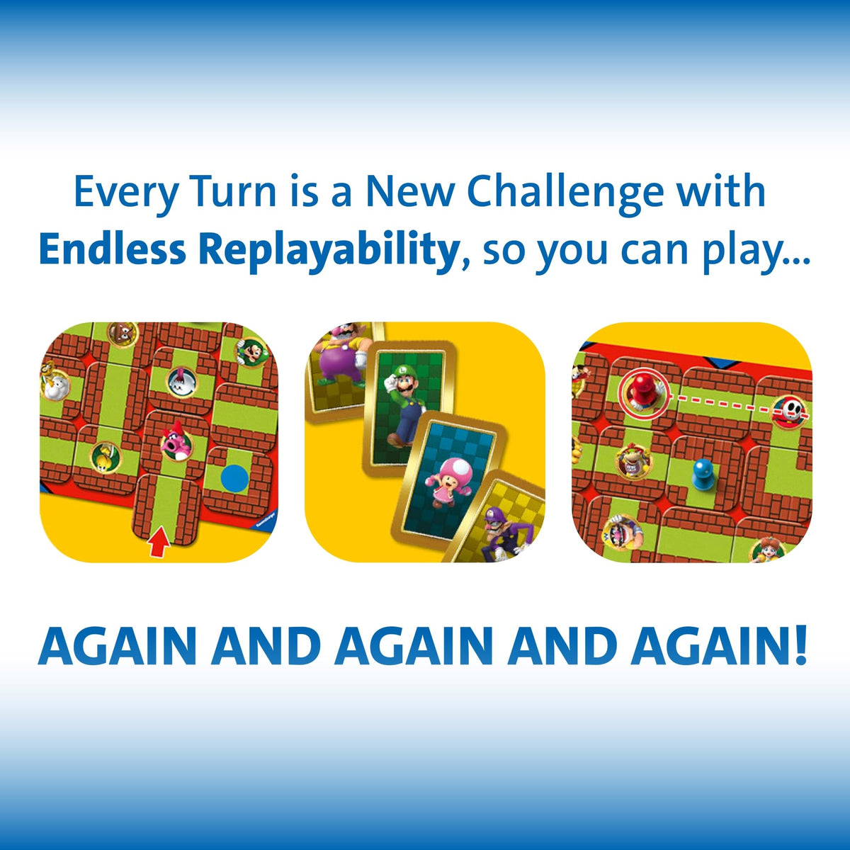 Ravensburger Super Mario Labyrinth Donkey Kong figure ready to explore.