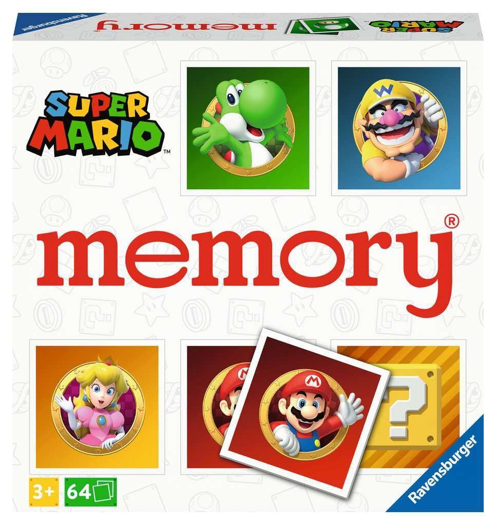 Ravensburger Super Mario large memory cards featuring characters for family game night