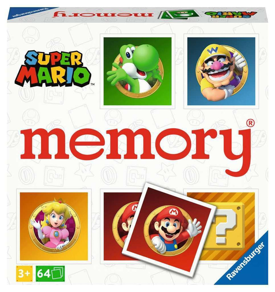 Ravensburger Super Mario large memory cards featuring characters for family game night