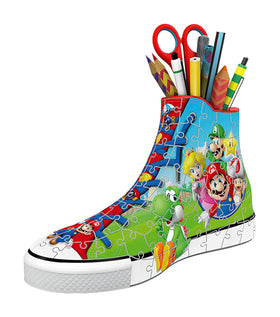 Ravensburger Super Mario Sneaker display-ready for shelves or desks.
