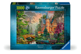 Close-up of unique puzzle pieces from Ravensburger Terracotta Mansion.