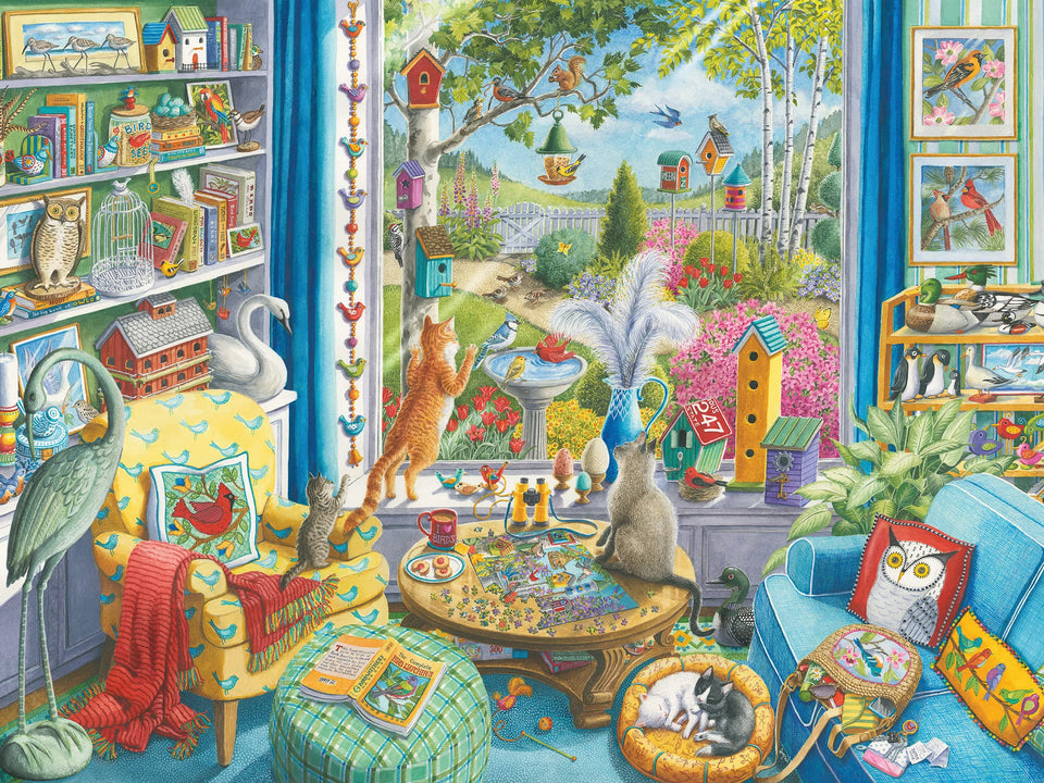 Ravensburger The Bird Watchers forest scene puzzle for immersive wildlife moments
