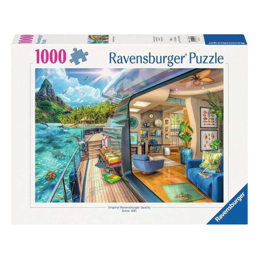 Ravensburger Tropical Island Charter puzzle pieces interlock perfectly for smooth assembly