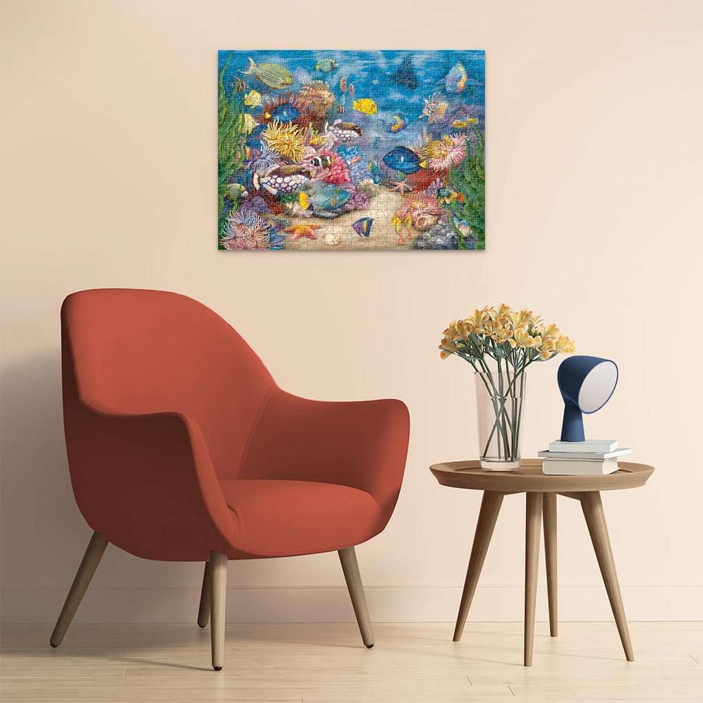 Ravensburger Tropical Reef Life large-format pieces enable quick progress and satisfying completion