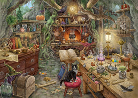 Ravensburger Witches Kitchen escape puzzle overview for family game night