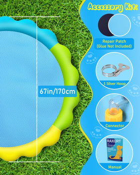 Raxurt splash pad made with eco-friendly PVC free of BPA and phthalates.