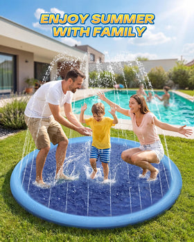 Raxurt splash pad made from BPA-free, eco-friendly PVC for safe use.