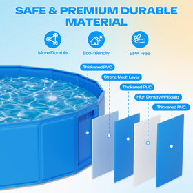Raxurt kid and dog friendly pool supports multi use fun