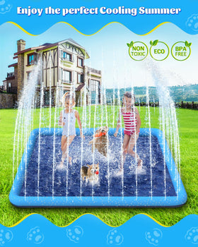 Raxurt Splash Pad adjustable spray direction for kids and pets