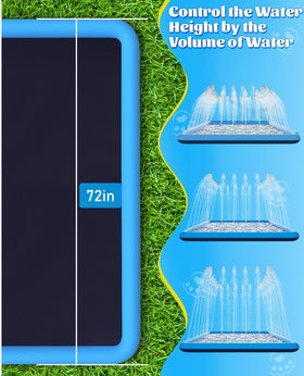 Raxurt Splash Pad bottom inlet reduces leaks and simplifies setup