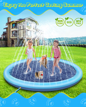 Raxurt Splash Sprinkler Pad non-slip texture for safe play