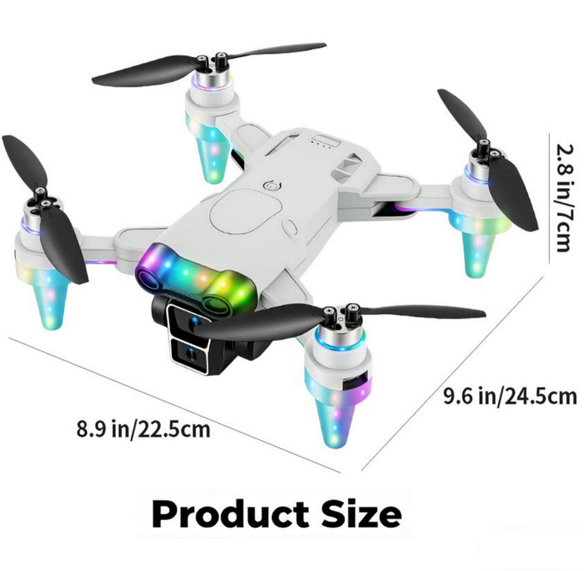 RayDeafcoo drone features beginner-friendly controls and bright LED guides.