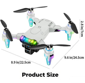 RayDeafcoo drone features beginner-friendly controls and bright LED guides.