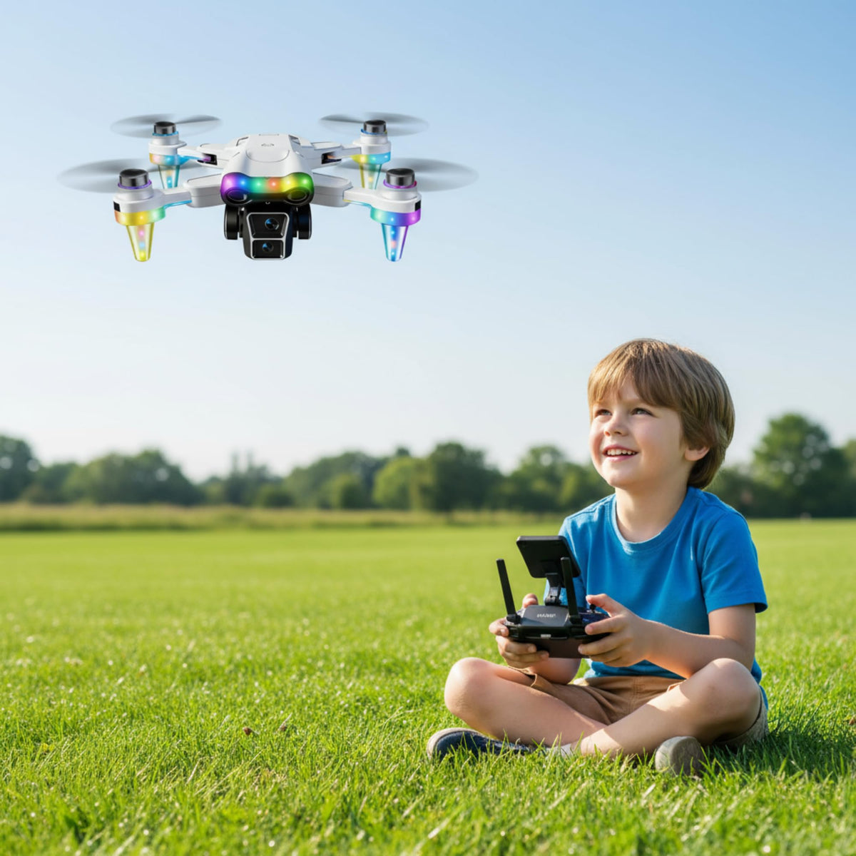RayDeafcoo foldable design makes the drone easy to carry on trips.
