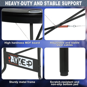 RAYKEEP folding-legs enable easy storage when not in use.