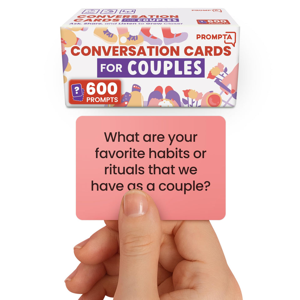 Rayliad Prompta 600 blue cards for warm icebreakers and conversation starters