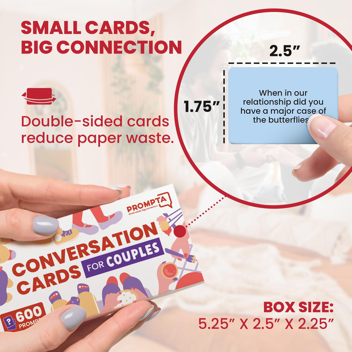 Rayliad Prompta cream cards provide gentle prompts for relaxed talks