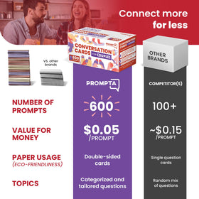 Rayliad Prompta double-sided cards maximize content in a compact pack