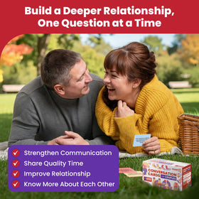 Rayliad Prompta red deep-question cards invite closer conversations