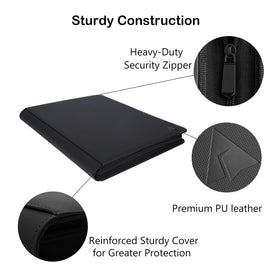 Rayvol double-sided pages with clear pockets for organized viewing.