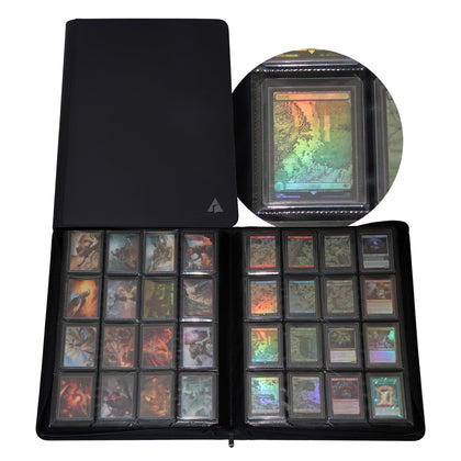 Rayvol front cover with padded protection guarding stored cards during transport