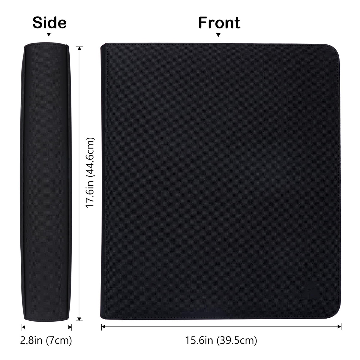 Rayvol 2000 binder double-sided pages with low-friction backing protect card surfaces.