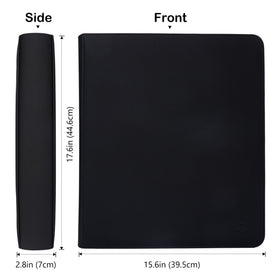 Rayvol 2000 binder double-sided pages with low-friction backing protect card surfaces.