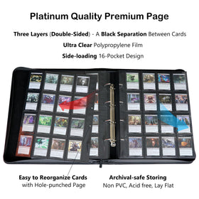 Rayvol 2000 binder opened to reveal double-sided pages for easy viewing.