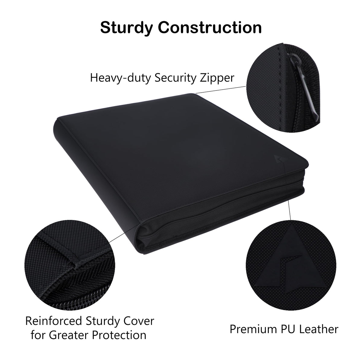 Rayvol 2000 binder features a zippered closure for extra protection of contents.