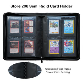 Rayvol binder page holds four slabs per page for organized storage.