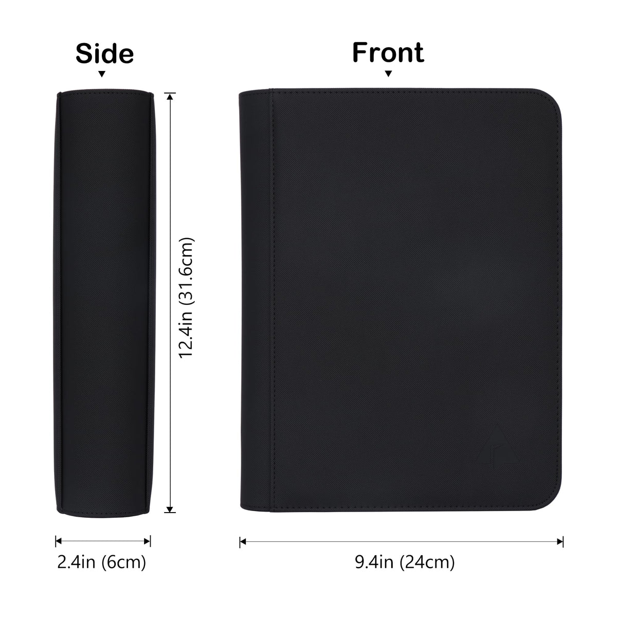 Rayvol double-sided pockets with low-friction backing keep cards separated.
