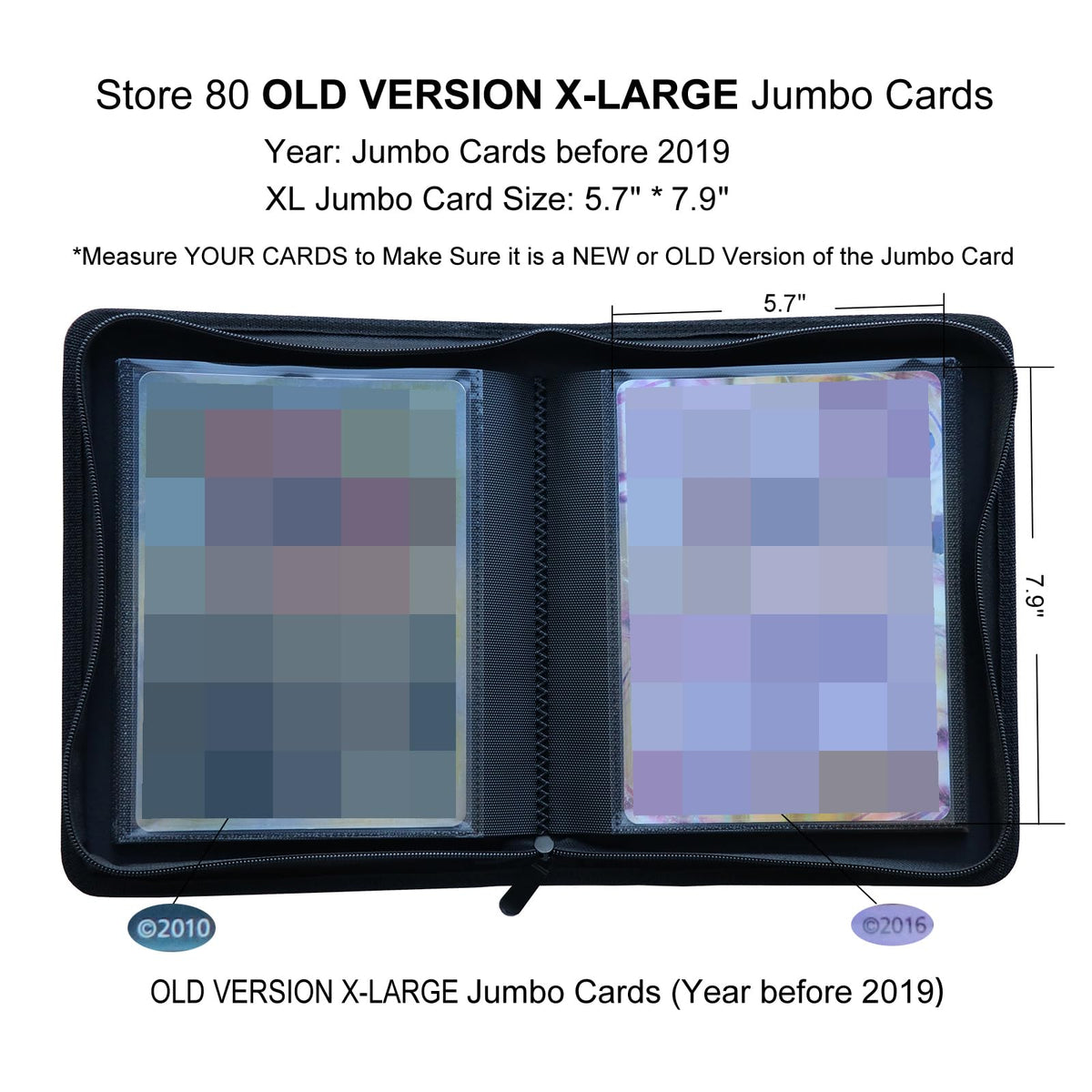 Rayvol Jumbo Card Binder XL back cover highlighting rigid construction