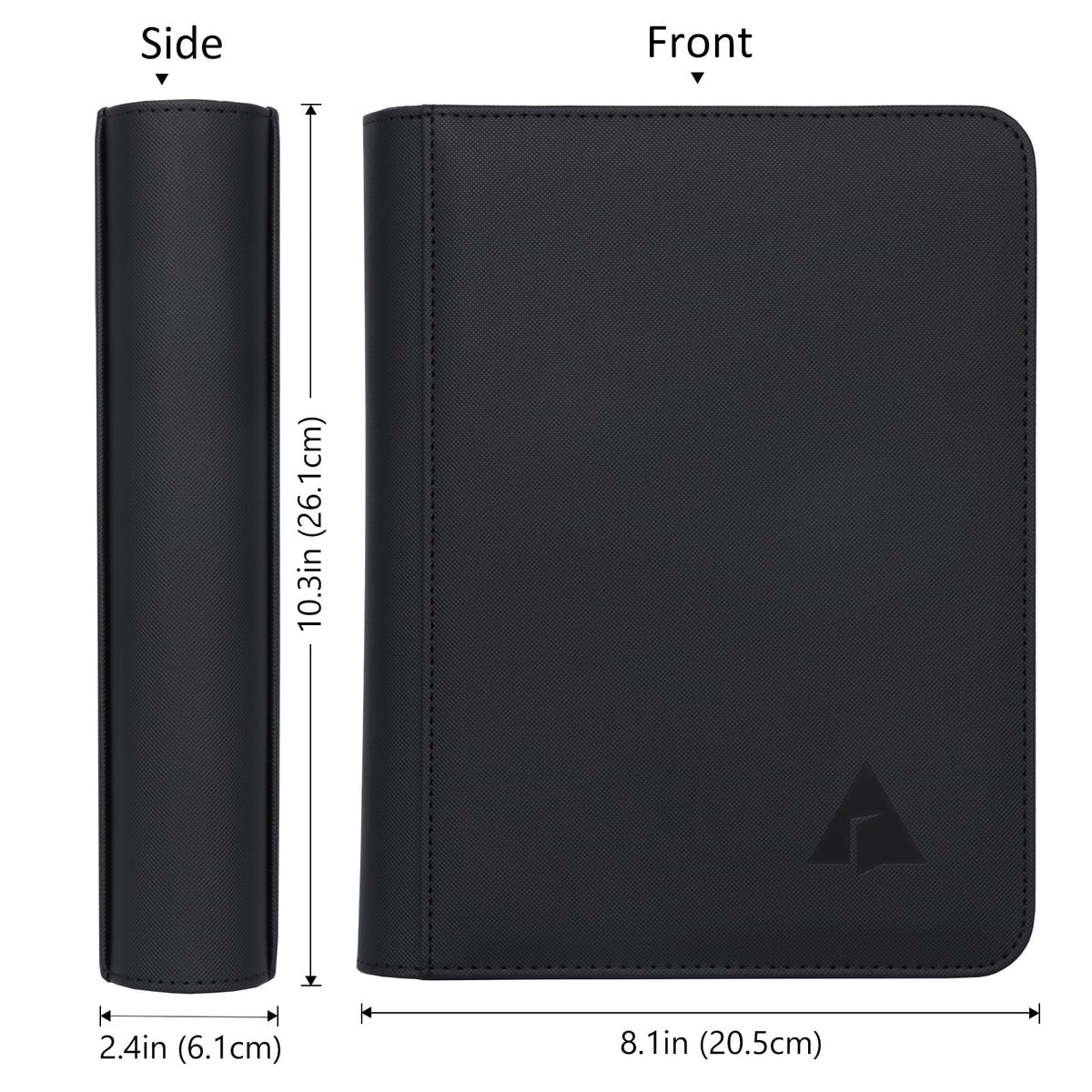 Rayvol Jumbo Card Binder XL zipper closure for added protection on the go