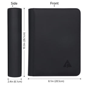 Rayvol Jumbo Card Binder XL zipper closure for added protection on the go