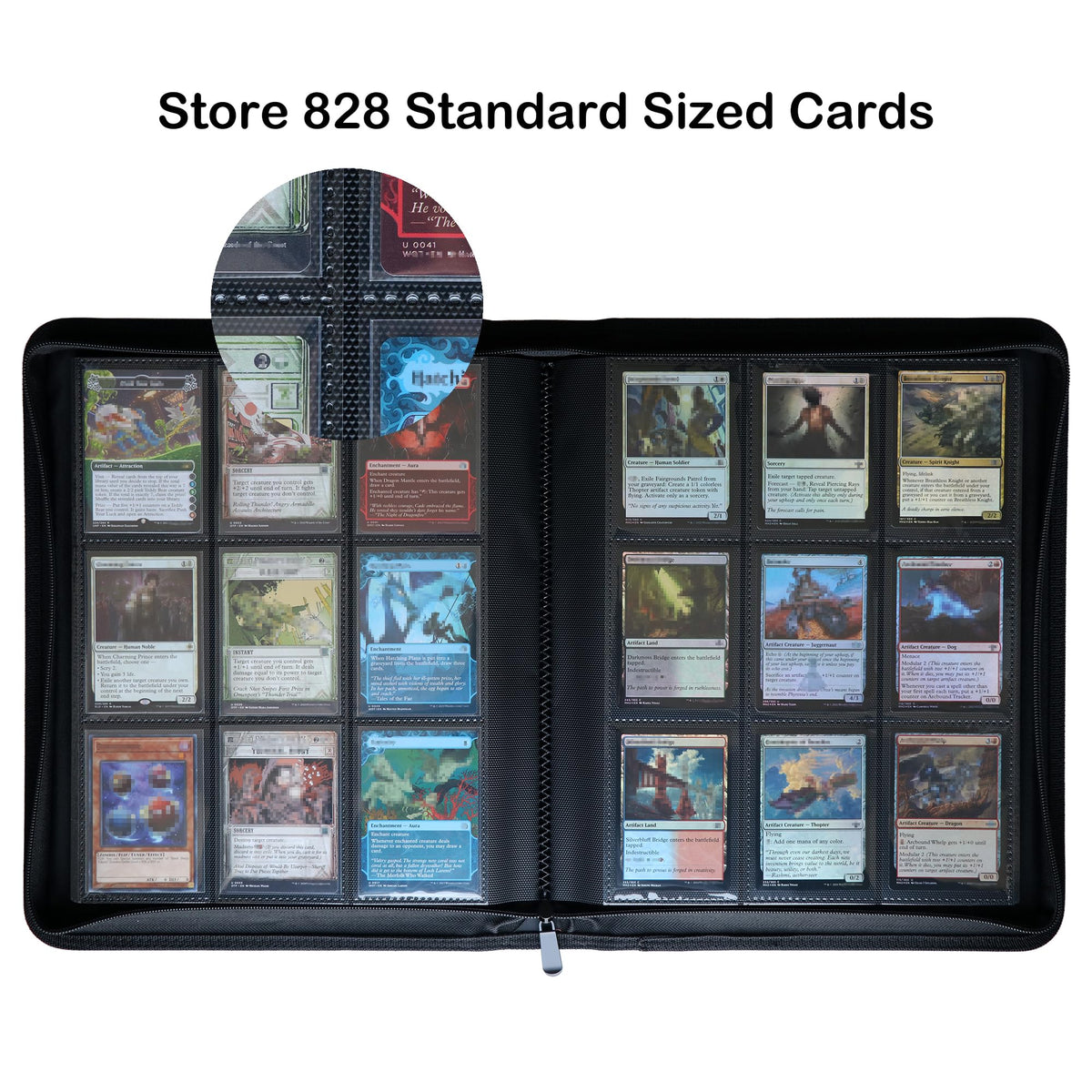 Rayvol Premium 9-Pocket Card Binder back cover emphasizes durability and protection