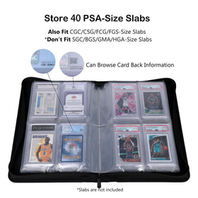 Rayvol binder interior pages showing four-pocket layout for easy viewing.