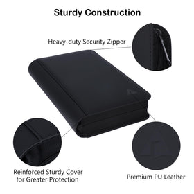 Rayvol zippered closure keeps slabs safely contained during travel.