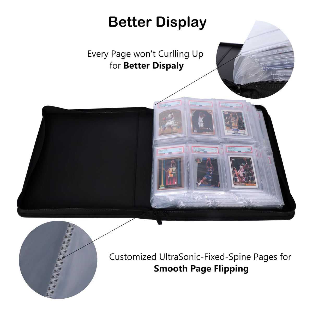Rayvol PSA Slab Binder zipper closure keeps contents secure for travel