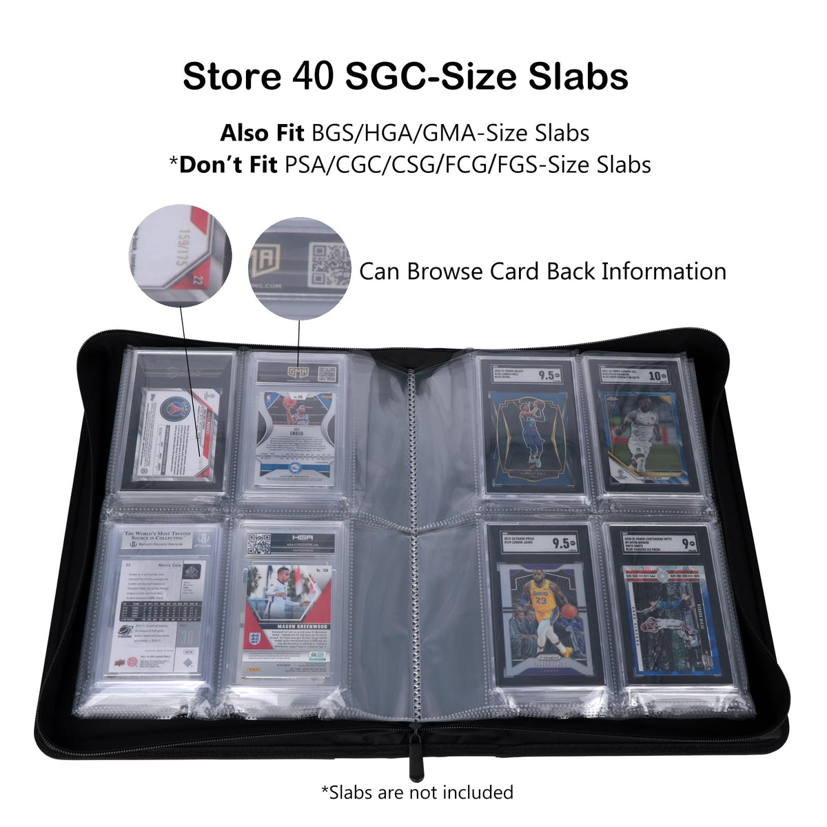 Rayvol SGC-Sized Slab Binder four-pocket pages enable quick access to 40 slabs.