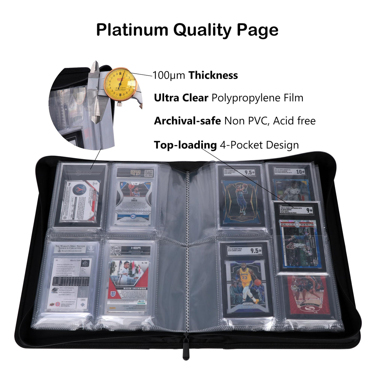 Rayvol SGC-Sized Slab Binder padded covers provide non-slip, water-resistant protection.