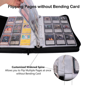 Rayvol binder demonstrates 1404-card capacity for large collections.