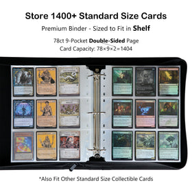 Rayvol trading card binder black rear cover offering durable storage for collectibles.