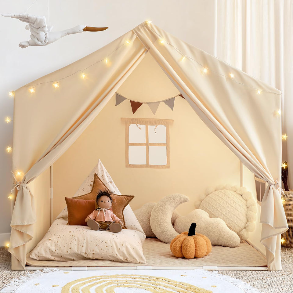Razee kids play tent with padded mat offers a cushioned play space for imagination.