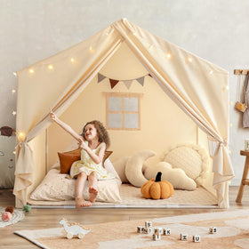 Razee play house tent for girls fits a spacious 52x60 inch play area.