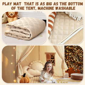 Razee play tent in a bedroom decor setting as a charming focal point.
