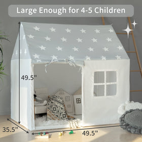 Razee play tent blends with living room decor while keeping toys organized