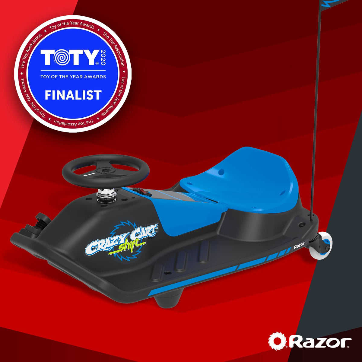 Razor Crazy Cart Shift durable polymer frame combines resilience with light handling.