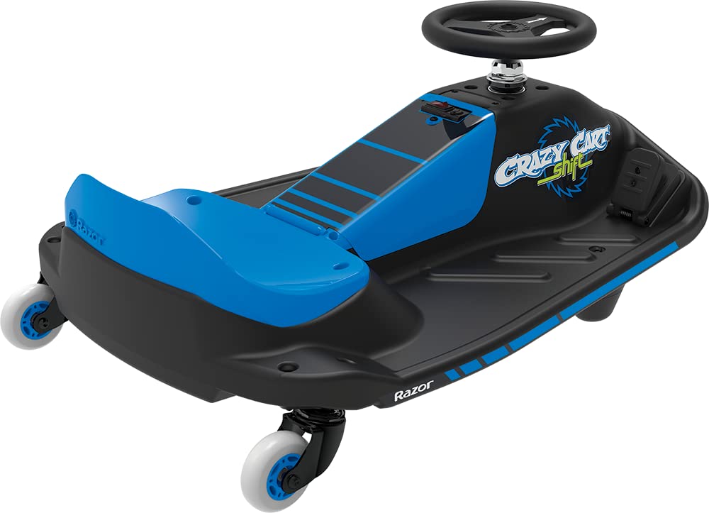 Razor Crazy Cart Shift wheels and drift show balance between drive and drift.