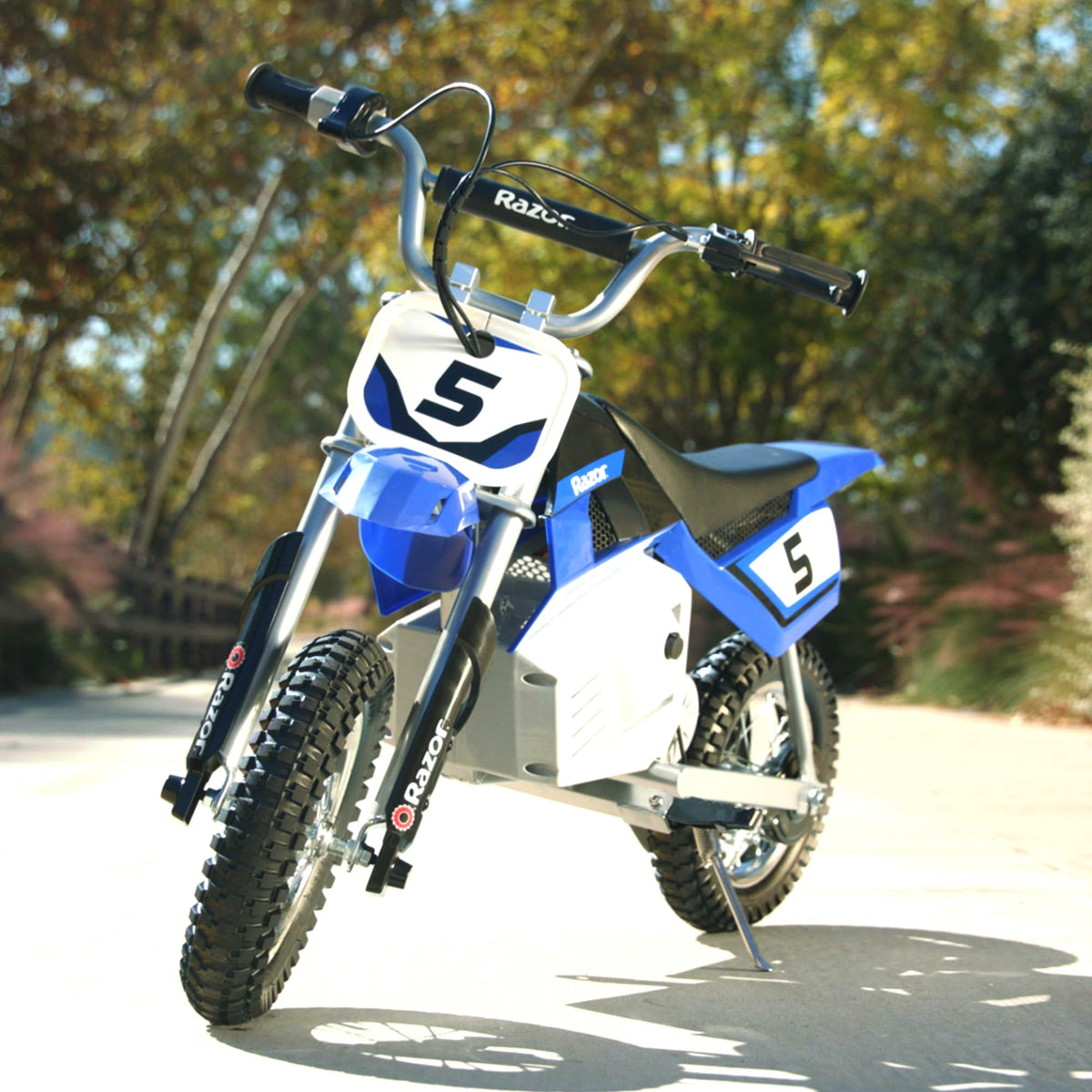 Razor MX350 24V battery charging setup for reliable power on rides.
