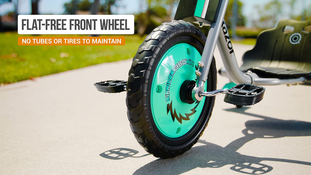 Razor RipRider 360 Mini adjustable seat grows with your child.
